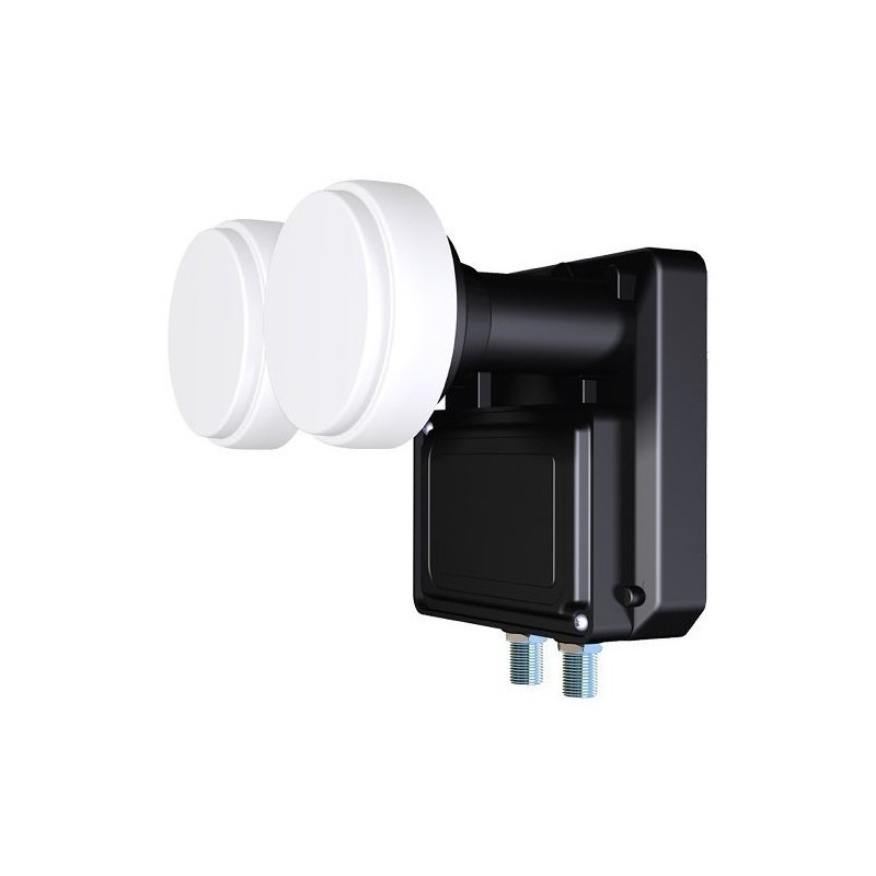 Lnb Twin (2 Receptores), Monoblock 6 (Astra 19.2 - Hot Bird 13), 50-62dB, 0,1dB ruido