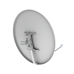 Antena parabólica de 120x100cms, G 42,2dB, acero, Embalaje individual