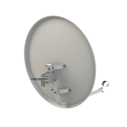 Antena parabólica de 60x54cms, 36,1dB, acero galvanizado, Embalaje individual
