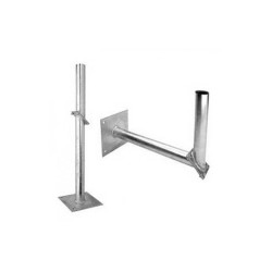 Soporte Mixto Pared/Suelo articulado (antenas hasta 135cms), 70mm, 500mm separación, placa 250x200mm