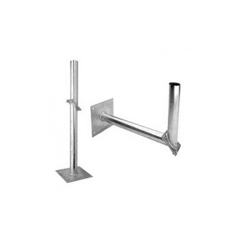 Soporte Mixto Pared/Suelo articulado (antenas hasta 135cms), 70mm, 500mm separación, placa 250x200mm
