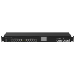 Routerboard 1 Core a 600Mhz, 128MB RAM, x5 puertos Gb, x5 10/100 y x1SFP. Level 5 para RACK