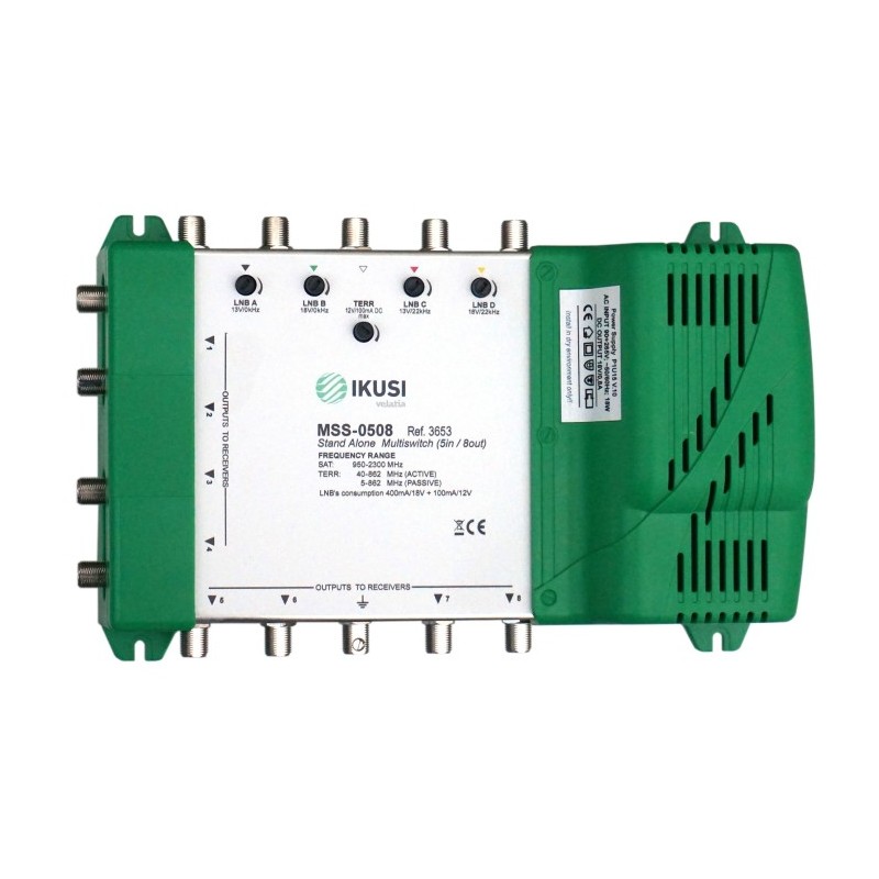 Multiswitch autónomo 5 entradas y 8 salidas