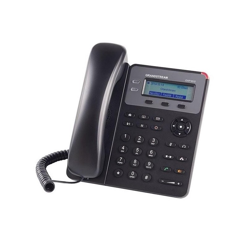 Teléfono IP con 1 línea, NO POE, pantalla LCD de 132 x 48