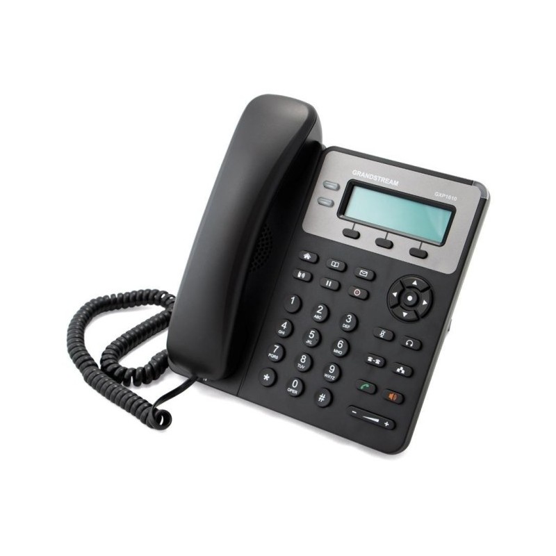 Teléfono IP, 1 línea  POE integrado, pantalla LCD de 132 x 48 pixeles, 3 teclas XML programables, conferencia a 3