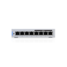 UnifiSwitch gestionable con 8 puertos Gb (x4 POE 60W).