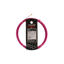 Guía pasa cables 22 metros y 4mm. Acero + nylon. Color violeta