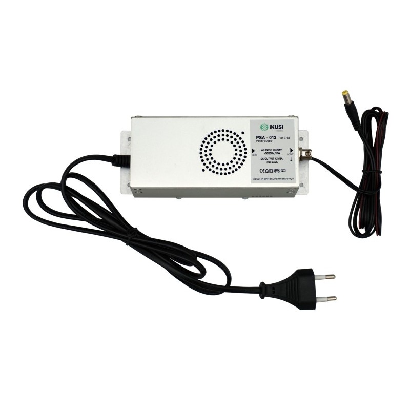 Fuente alimentación PSA-012, 12VDC,  2A,  50/60Hz