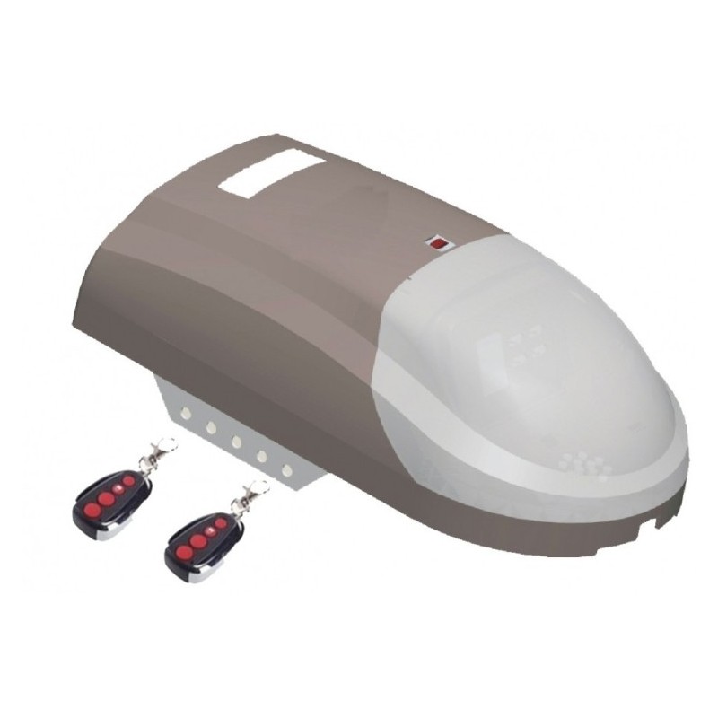 Motor seccional 600 Nm. 24V. Guía de cadena para puertas de 2,5 metros. 2 emisores de 4 canales