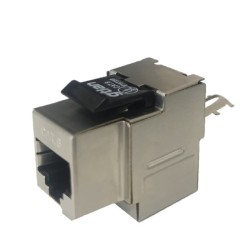 Keystone CAT6 FTP, Hembra 90, con protector contra polvo