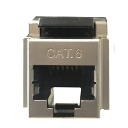 Keystone CAT6 FTP, Hembra 90, con protector contra polvo