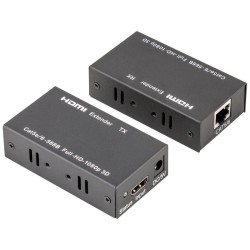 Amplificador / Convertidor de HDMI a Cable de datos (Cat5e, Cat6 hasta 60 metros)