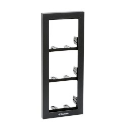 Soporte 3 módulos para placa modelo IKALL, color negro antracita