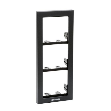 Soporte 3 módulos para placa modelo IKALL, color negro antracita