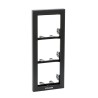 Soporte 3 módulos para placa modelo IKALL, color negro antracita