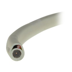 Cable coaxial combi RG-59+2 alimentación, 9mm. Bobina de 100 metros