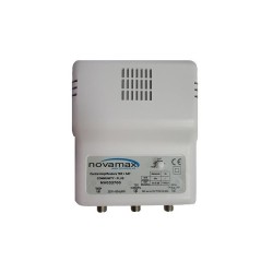 Amplificador FI + Mezcla de TDT, 35-40dB, nivel de salida 120dBuV. Conector F