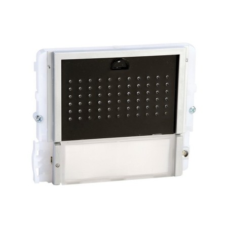 Modulo de audio de 1 pulsador, con tapa negra, para Ikall