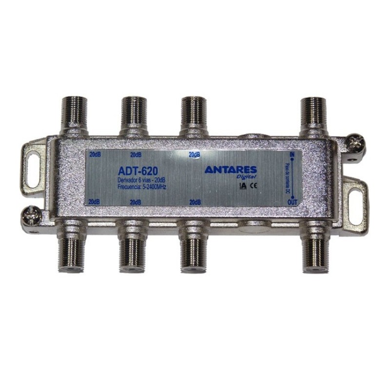 Derivador 6 salidas. 20dB. Plantas 2 y 3