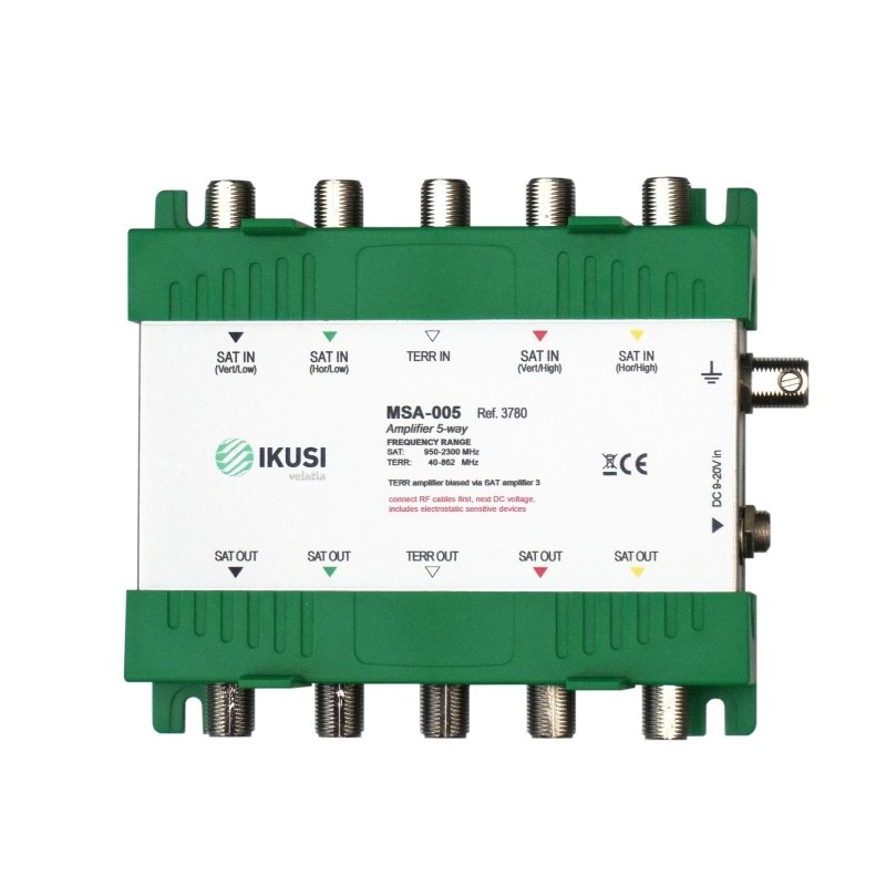 Amplificador 4 FI SAT+TDT. 25dB de pérdidas