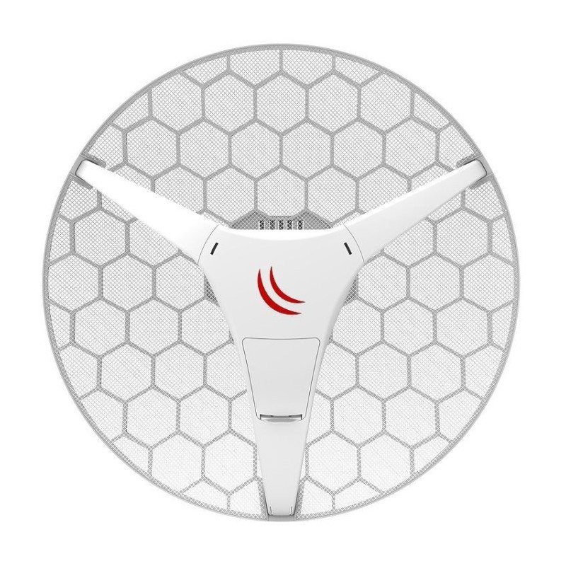 AP 5GHz, 28dBm, 24.5dBi, 450mm, 10.10, 600Mhz, 64Mb RAM, puerto 10/100. L3