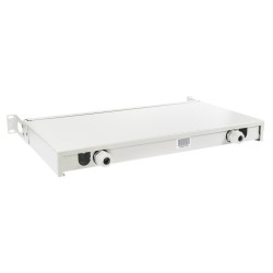 Patch panel F.O. de 48 fibras. Blanco