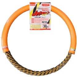 Guía pasa cables 30 metros y 7mm + funda. Poliéster trenzado. Color amarillo y negro