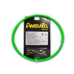 Guía pasa cables 6 metros y 3mm. Poliéster trenzado monofilamento. Color verde
