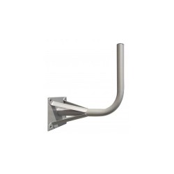 Soporte pared en L (antenas hasta 120cms), Diámetro 60mm, 500mm separación, placa 250x200mm