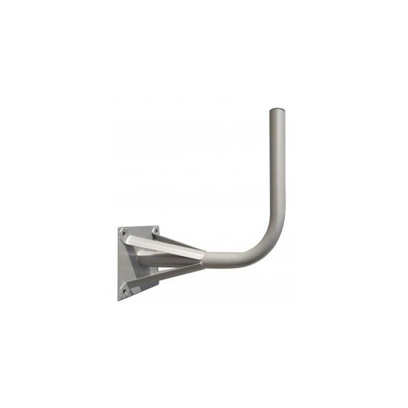 Soporte pared en L (antenas hasta 120cms), Diámetro 60mm, 500mm separación, placa 250x200mm