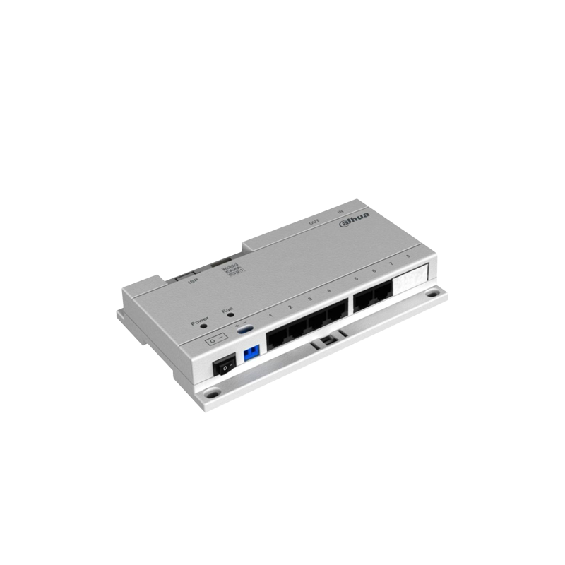 Switch PoE, 6 monitores, para videoporteros Dahua