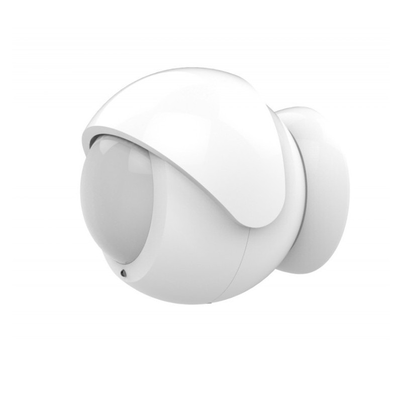 Sensor de movimiento para exterior con soporte magnético y visera de lente IR