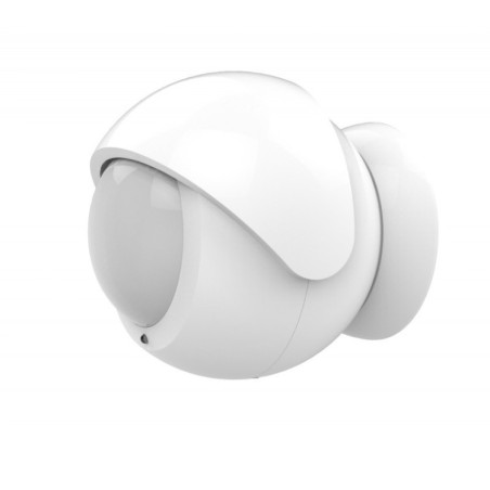 Sensor de movimiento para exterior con soporte magnético y visera de lente IR