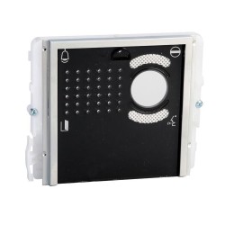 Módulo Audio y Vídeo, sin pulsadores, con tapa negra