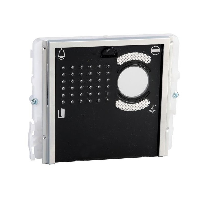 Módulo Audio y Vídeo, sin pulsadores, con tapa negra