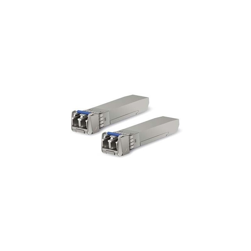 Pack 2 SFP single monomodo, 10 Gbp+. Necesita 2 Fibras (x1 RX y x1 TX). Hasta 10Km