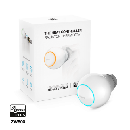 Termostato Z-Wave para regular válvula de radiador de calor.
