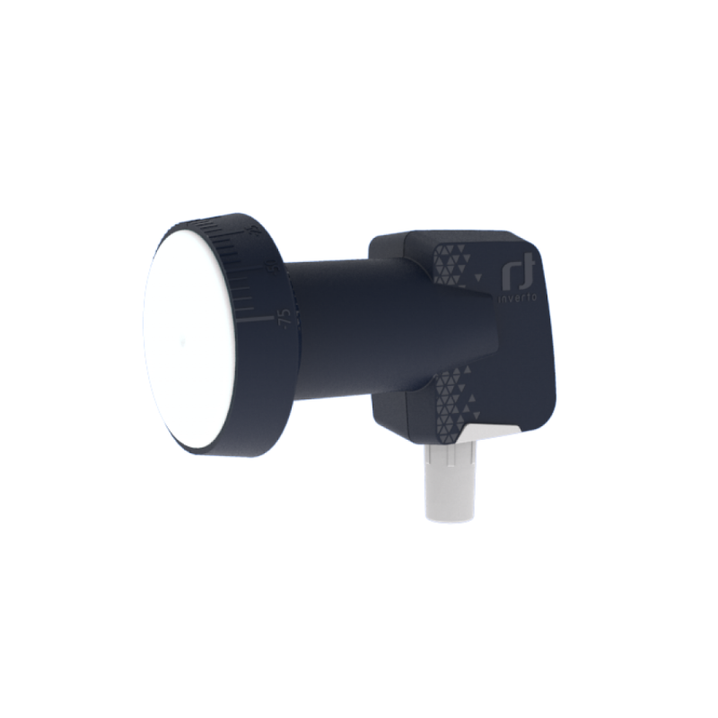 LNB Single (1 Receptor), 55dB, 0,3dB ruido, cuello 40x70mm (An x Largo)