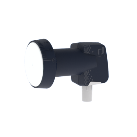 LNB Single (1 Receptor), 55dB, 0,3dB ruido, cuello 40x70mm (An x Largo)