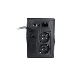 SAI OFF-LINE 600VA / 360W, Entrada 220-240 Vac, x2 Shcuko, x2 RJ11