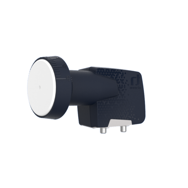 LNB Twin (2 Receptores), 55dB, 0,3dB ruido, cuello 40x70mm (An x Largo)