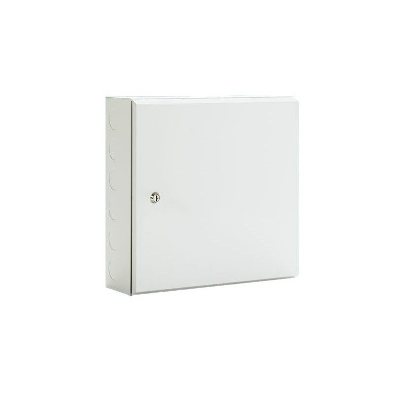 Registro secundario ICT2, IP55/IK08, 450x450x150mm, fondo madera, puerta con bisagras y llave