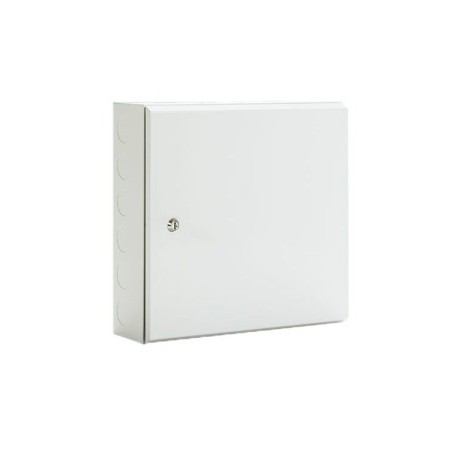 Registro secundario ICT2, IP55/IK08, 450x450x150mm, fondo madera, puerta con bisagras y llave