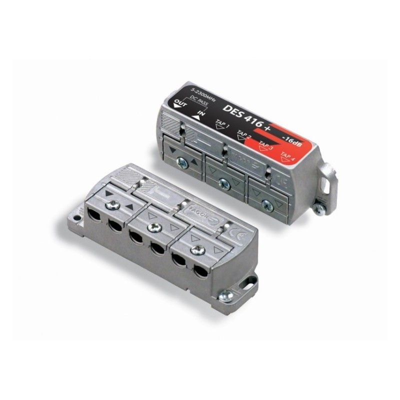 Derivador 4 salidas. 11dB. Planta 1. Conexión brida