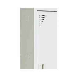 Armario de registro RTR (terminación de Red) superficie, 1,2mm espesor, bisagras, fondo de madera. IP-33 e IK-08