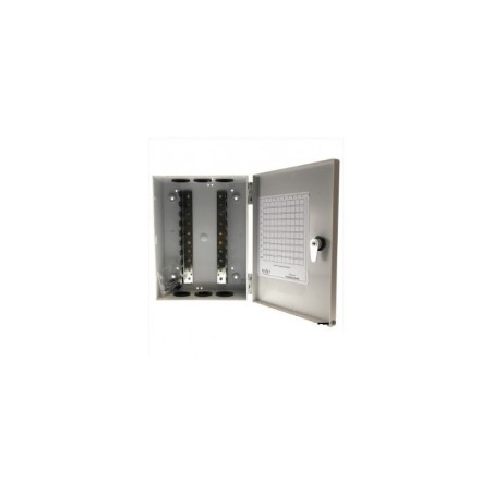 Registro 10 regletas 10 pares con bastidor, puerta y llave