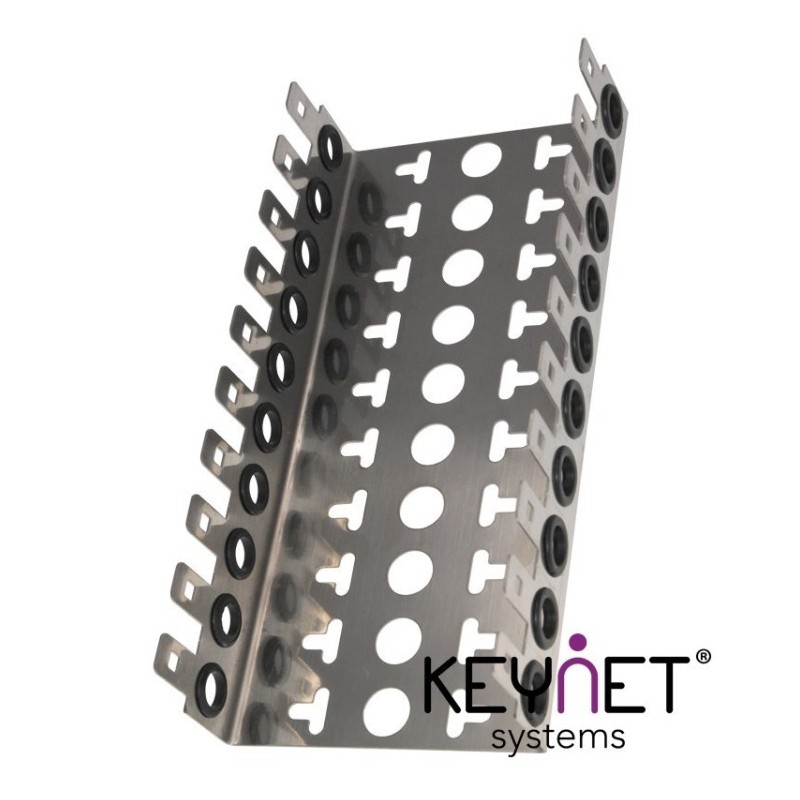 Bastidor acero inoxidable regleta 100pr