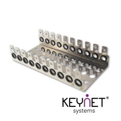 Bastidor acero inoxidable regleta 100pr