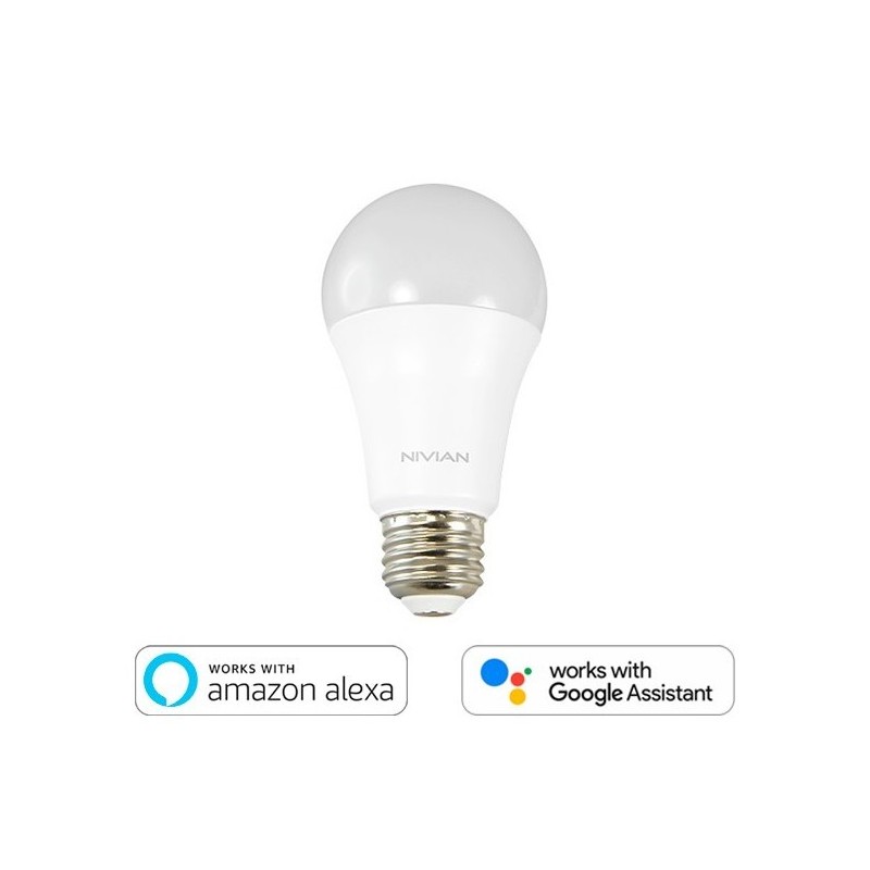 Bombilla inteligente RGB 8W E27, Wifi 2.4Ghz