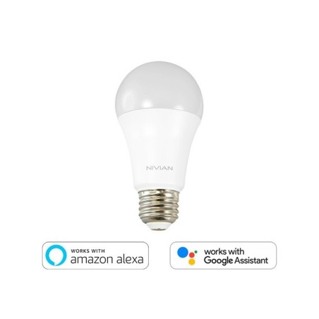 Bombilla inteligente RGB 8W E27, Wifi 2.4Ghz